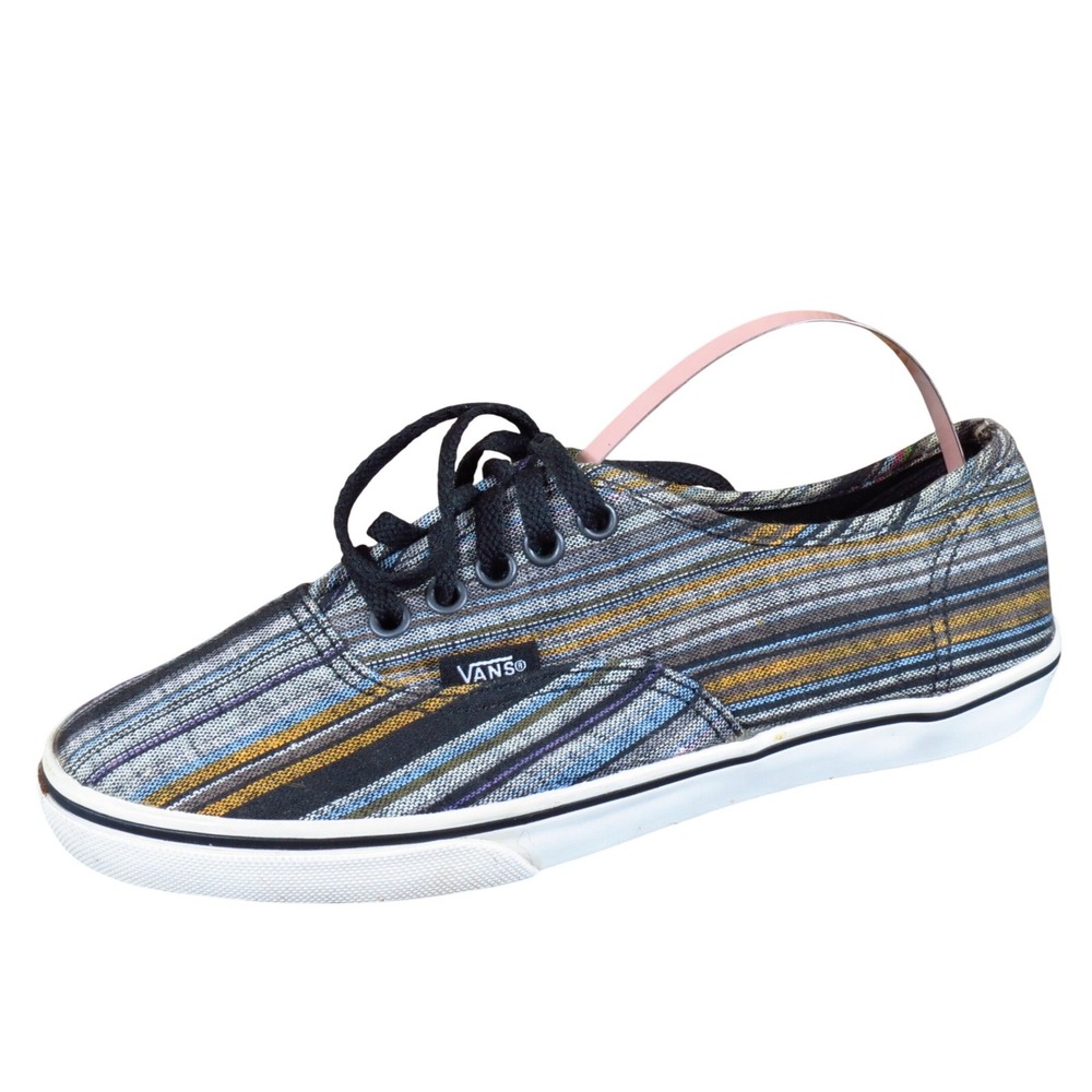 Vans Authentic Lo Pro Women Shoe Size 5 Casual Skate Guate Stripe Multi-Color